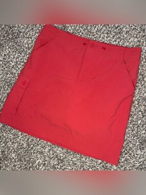 Patagonia Women’s Coral Pink Outdoor Hiking Skort Size 6 Utility Travel